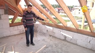 Стропильная система дома из газобетона // FORUMHOUSE