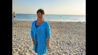 Вязание ажурного кардигана "Морской бриз"