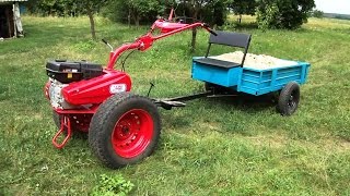 Установка автомобильных колес на мотоблок САЛЮТ-100
