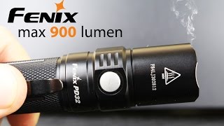 FENIX PD32 2016 на 900 ЛЮМЕН полный ОБЗОР мощного фонаря  + ТЕСТ на ПРОЧНОСТЬ