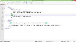 CSS 3 - Web Font