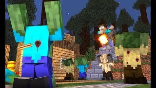 Monster School : ZOMBIE APOCALYPSE Challenge - Minecraft Animation
