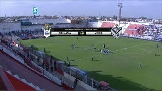 Fútbol en vivo. Gimnasia - Vélez. Octavos de final Copa Argentina. FPT.‏‏‏‏‎