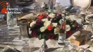 فن ترتيب طاولة الطعام المغربية،ترتيب تحفة،وأكثر من رائع،من طرف أمهر مموني الحفلات .