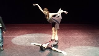永橋あゆみ＆キム・セジョン『アマレット』リハーサル風景　演出／振付 日原永美子