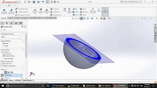SolidWorks basic tutorial for learners. Shapes- Sphere or Ball