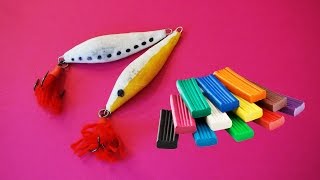 Блесна из ПЛАСТИЛИНА! Самодельная блесна на судака.