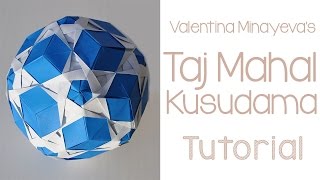 Origami Taj Mahal Kusudama Tutorial