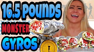 HUGE! 16.5 POUND MONSTER GYRO CHALLENGE | MIKI SUDO AT SOUTH SIDE 6 | GIRL VS MASSIVE FOOD CHALLENGE