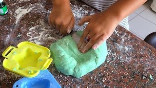 COMO FAZER MASSINHA PLAY DOH CASEIRA | CANAL DA LULU