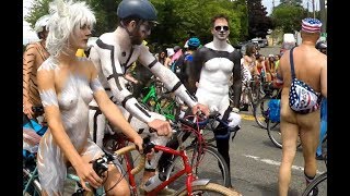 Naked Bicyclists - Fremont Solstice Parade 2017