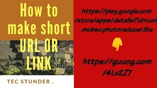 How to make short URL or link|Malayalam|bitly|TEC STUNDER|making short URL or link