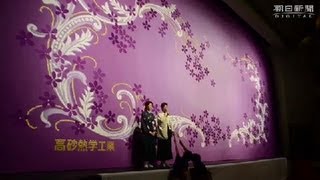 宝塚バウホールの緞帳新調