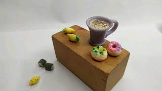 Пончик DONUTS донатс. Еда для кукол EAH и MH из воздушного пластилина с плесенью на Хэллоуин.