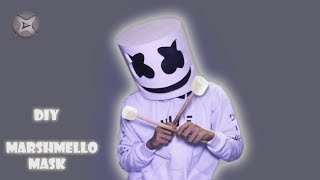 Cara membuat topeng marshmello dari kardus bekas (✖﹏✖)