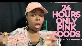I ONLY ATE PINK FOODS FOR 24 HOURS CHALLENGE (DID I DO IT?..)
