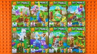 LEGO  Minecraft transparent Minifigures (knock-off) LELE 33176