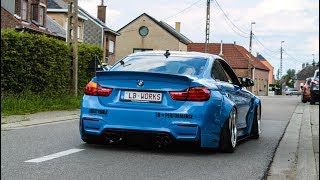 Modified cars leaving a car show | Rise of stance 2017