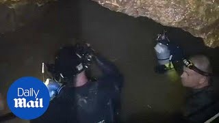 Rescue mission: Footage emerges from depths of flooded Thai cave