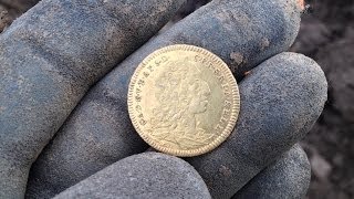 Today I found the coin TRIFECTA!!  That's right...copper, silver and GOLD GOLD GOLD!!!