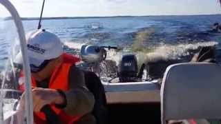 СТЕКЛОПЛАСТИКОВЫЙ КАТЕР SCANDIC HAVET 430 PRO+мотор Yamaha 30 HWCS