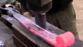 Blacksmithing- Making a Decorative Hinge with a Sweeney & Blocksidge 6T Flypress