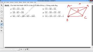 [TOÁN 10 HH] I.B CHỨNG MINH VECTOR - Bài 34 83 Các tính chất vector trong hình bình hành