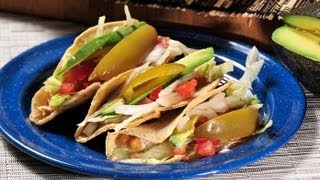 tacos dorados de habas
