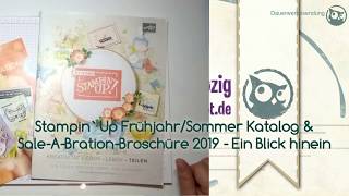 Stampin Up FrühjahrSommerkatalog 2019 - Ein Blick hinein