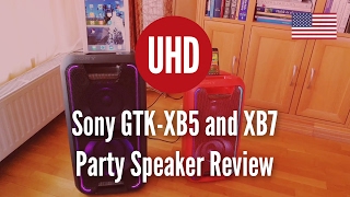 Sony GTK-XB5 and XB7 Party Speaker Review