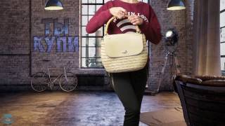 Женская соломенная сумка-корзина Podium 6926 beige