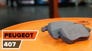 Como substituir a pastilhas de travão dianteiros no PEUGEOT 407  [Tutorial]