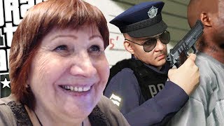 Бабушка играет в GTA дикий беспредел! 7#