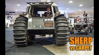 SHERP VS CARPET... 2017 ШЕРП Amphibious Vehicle - 2017 Toronto Snowmobile ATV & Powersports Show