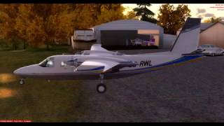 Rockwell 690B Turbo Commander by:  (Carenado). (Original GNS & MFD).