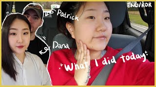 [미국4년차 유학생➡️국제결혼 VLOG]첫 결혼기념일 보냈어요, 미군 재대하고 군부대 면세점 다녀온 날, 과한 브런치, 미국 트럭안에서 웬디스 먹방ㅣ데패부부