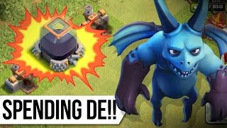 CLASH OF CLANS FAIL RAID " SPENDING ALL MY DARK"  (Clash of Clans Gameplay)