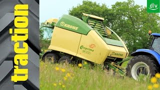 Krone Comprima X-treme CF 155 XC in der traction-Arbeitsprobe