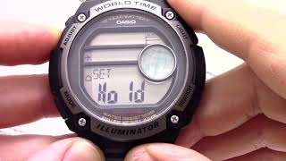 Часы Casio Illuminator AE-3000W-1A - Инструкция, как настроить от PresidentWatches.Ru