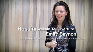 Rossini - William Tell Overture flute solo - demonstrated by Emily Beynon