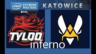 【CSGO Major】TYLOO vs. Vitality - IEM Katowice 2019 Main Qualifier BO1 - 比赛实况