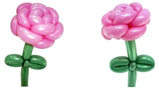 Роза из воздушных шаров / rose of balloons