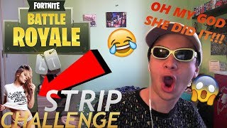 FORTNITE STRIP CHALLENGE (OMG!) (OH MY GOD)