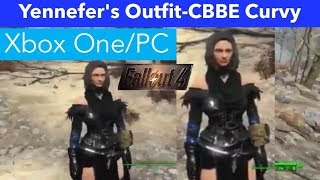Fallout 4 Xbox One/PC Mods|Yennefer's Outfit-CBBE Curvy