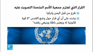 ما هو القرار الذي ستصوت عليه الجمعية العامة للأمم المتحدة بشأن القدس؟