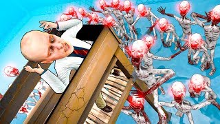ТОЛПА СКРОМНИКОВ РАЗРУШАЕТ! SCP 096 УНИЧТОЖИЛИ ОГРОМНУЮ ВЫШКУ УЧЁНЫХ! УГАР И БЕЗУМИЕ В Garry`s Mod