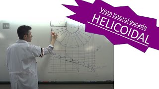 AULA 09-  VISTA LATERAL ESCADA HELICOIDAL-  Prof Arq  Cezar Rabel