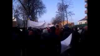 Митинг Акция протеста Облэнерго Чернигов Гимн