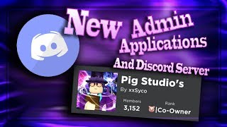 ADMIN APPLICATIONS AND DISCORD SERVER!!