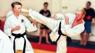 Kumite drills. Basics of mirrored position in karate (distance, common mistakes, attack variations)